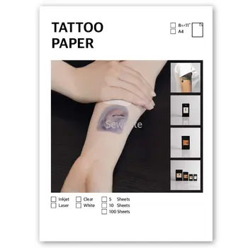 Tlač Dočasné Tetovanie Papier LASER / Atramentové Tlačiarne DIY Osobné Prenos Obrazu List pre Pleť Tobogán Odtlačkový Vzorkovníka