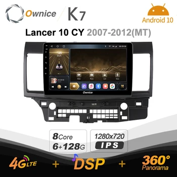 Ownice K7 pre Mitsubishi Lancer 10 CY 2007 - 2012 Android 10.0 4G+64 G Auto Autoradio Multimediálne Rádio Systémová Jednotka 360 4G LTE