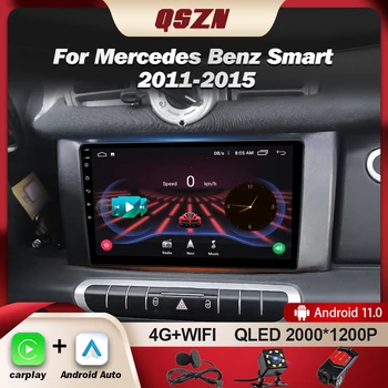 QSZN Na Mercedes Benz, Smart Fortwo 2006 2007 2008 2009 2011-2015 Auto Rádio Multimediálny Prehrávač Carplay Auto GPS Navigácie Androi