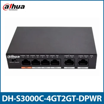 Dahua DH-S3000C-4GT2GT-DPWR 1000M 4POE Porty 1000M 2UP-Link Porty POE Switch podpora POE POE+ HI-POE