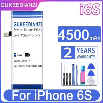 GUKEEDIANZI 6S Batérie Pre iPhone 6S Batériu Mobilného Telefónu 4500mAh