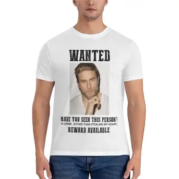 Letné tričko muži chceli: charlie hunnam Grafické T-Shirt, t košele pre mužov, grafika t shirt Cottom mens t-shirt